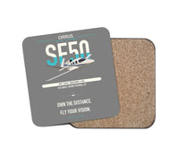 Thumbnail for Cirrus Vision Jet G2+ design on gray 1 piece coaster