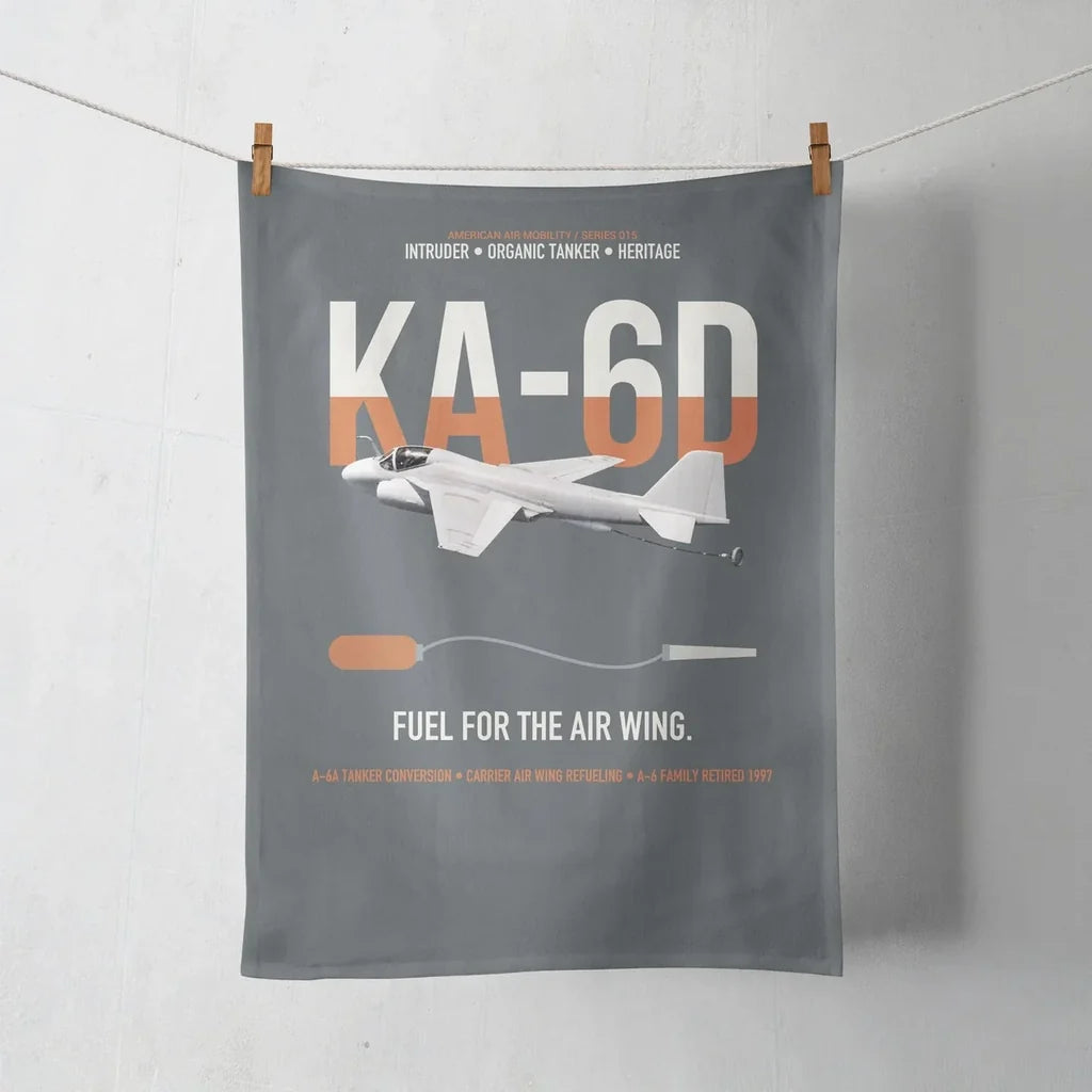 KA-6D Intruder design on gray towel