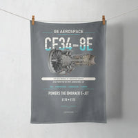Thumbnail for CF34-8E design on gray towel