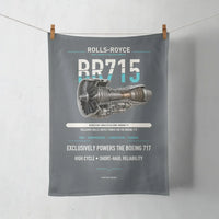 Thumbnail for BR715 design on gray towel