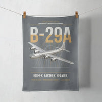 Thumbnail for B-29A Superfortress design on gray towel