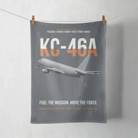 Thumbnail for KC-46A PEGASUS design on gray towel