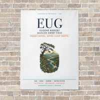 Thumbnail for Eugene Airport Mahlon Sweet Field EUG vertical canvas print - no frame - white background