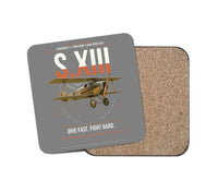 Thumbnail for SPAD S.XIII C.1 design on gray 1 piece coaster