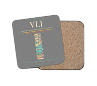 Thumbnail for Bauerfield International Airport (VLI) design on gray 1 piece coaster