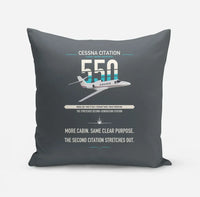 Thumbnail for Cessna Citation 550 - Citation II design on gray pillow