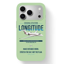Thumbnail for Cessna Citation Longitude design on light green magsafe iphone case, for iPhone 17 Pro