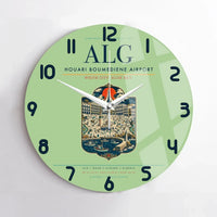 Thumbnail for Houari Boumediene Airport ALG Wall-Clock No-Frame - Light Green