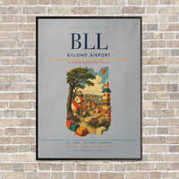 Thumbnail for Billund Airport BLL - Canvas Framed - Light Gray