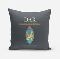 Thumbnail for Julius Nyerere International Airport (DAR) design on gray pillow