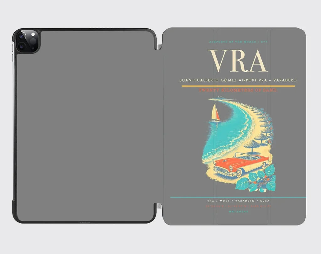 Juan Gualberto Gómez Airport (VRA) design on gray ipad tablet case