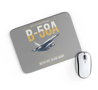 Thumbnail for B-58A Hustler design on gray rectangle mouse pad