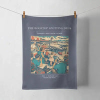 Thumbnail for VINTAGE G4221 - The Rooftop Spotting Deck - Designed Towels design on navyblue