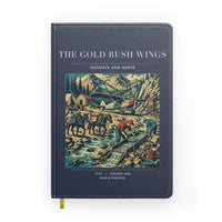 Thumbnail for VINTAGE G4043 - The Gold Rush Wings - Designed Notebooks design on navyblue