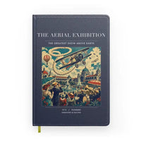 Thumbnail for VINTAGE G4004 - The Aerial Exhibition - Designed Notebooks design on navyblue