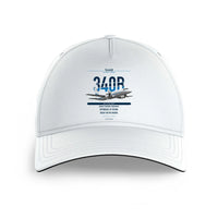 Thumbnail for Saab 340B design on white printed hat