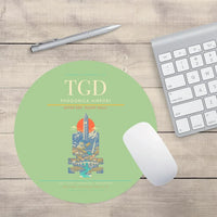 Thumbnail for Podgorica Airport TGD Mouse-Pad Round - Light Green