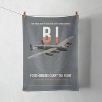 Thumbnail for Avro Lancaster B I design on gray towel