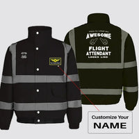 Thumbnail for Flight Attendant Designed Reflective Winter Jackets - view 11