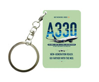 Thumbnail for Airbus A330-800neo Key Chain design on light green key chain