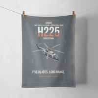 Thumbnail for Airbus H225 design on gray towel