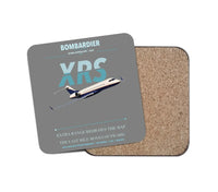 Thumbnail for Bombardier Global Express XRS design on gray 1 piece coaster