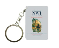 Thumbnail for Norwich Airport (NWI) design on light gray key chain