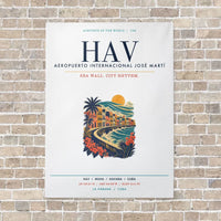Thumbnail for José Martí International Airport Havana HAV vertical canvas print - no frame - white background