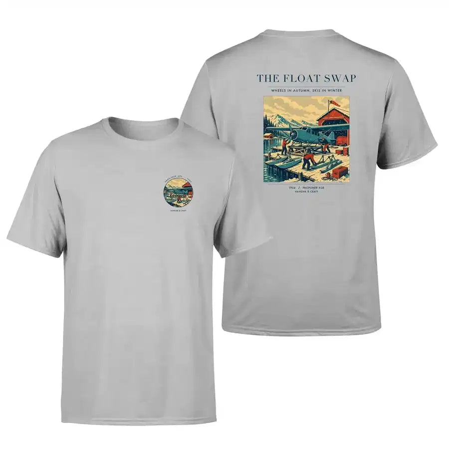 VINTAGE G4175 - The Float Swap - Double-Side T-Shirt design on lightgray double side t shirt