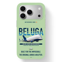 Thumbnail for Airbus A300-600ST BelugaST Case design on light green iphone case