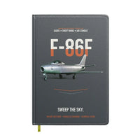 Thumbnail for F-86F Sabre Sweep The Sky design on gray notebook