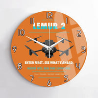Thumbnail for BRINC LEMUR 2 design on orange no frame wall clock