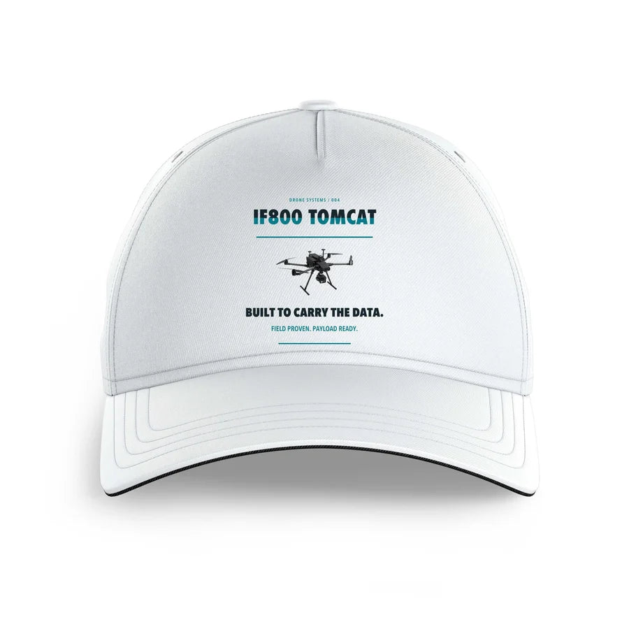 Inspired Flight IF800 Tomcat design on white printed hat