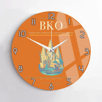 Thumbnail for Modibo Keita International Airport (BKO) design on orange no frame wall clock