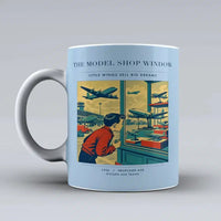 Thumbnail for VINTAGE G4381 - The Model Shop Window - Ceramic Mug design on lightblue