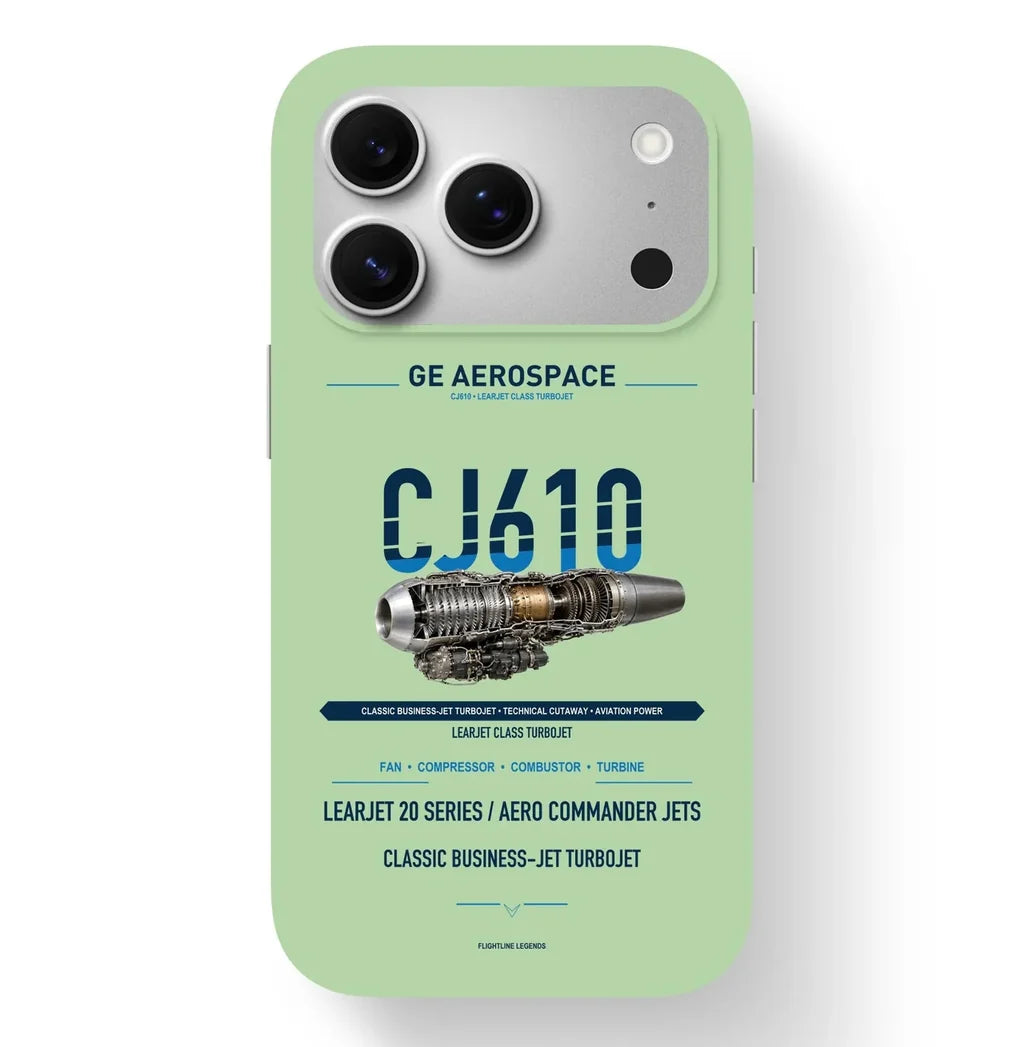 CJ610 Case design on light green iphone case