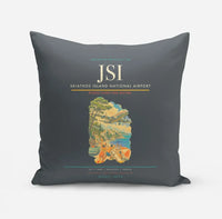 Thumbnail for Skiathos Island National Airport (JSI) design on gray pillow