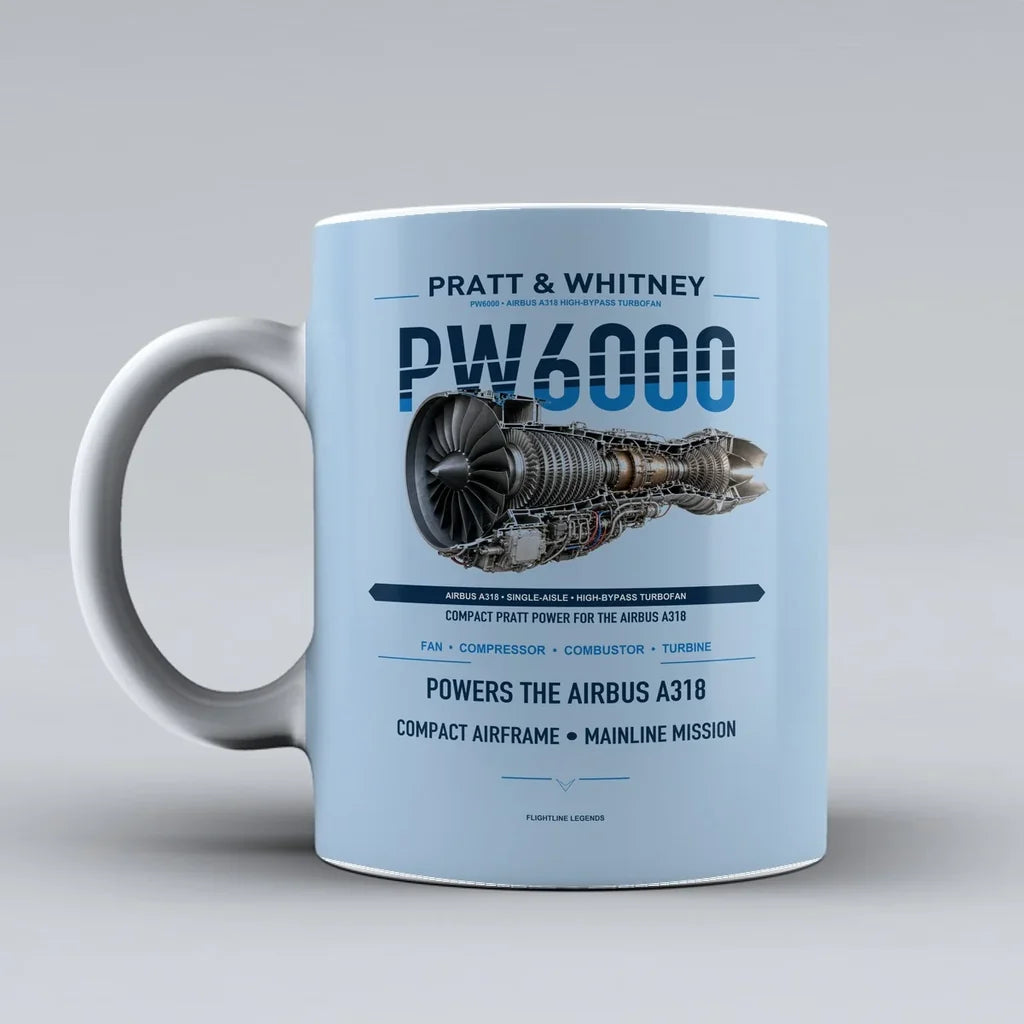 Mug design on light blue pw6000