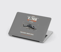 Thumbnail for Sikorsky S-76B design on gray MacBook case
