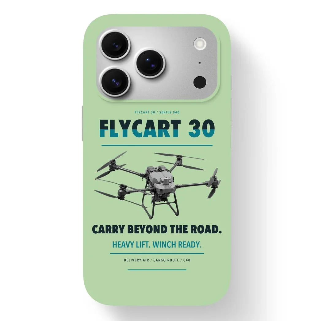 DJI FlyCart 30 Case design on light green iphone case