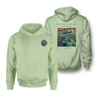 Thumbnail for VINTAGE G4502 - The Factory Night Shift - Double-Side Hoodie design on lightgreen double side