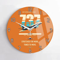 Thumbnail for Boeing 737 MAX 10 design on orange no frame wall clock