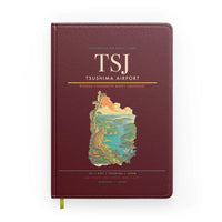 Thumbnail for Tsushima Airport (TSJ) design on dark red notebook