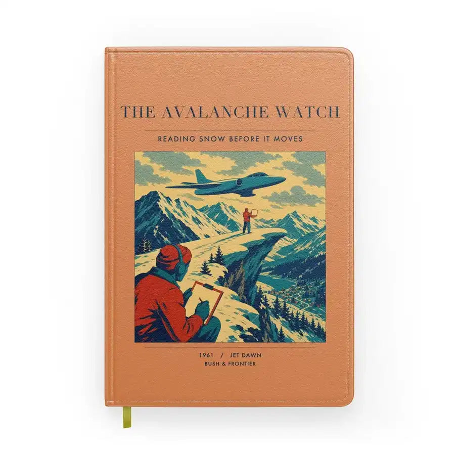 VINTAGE G4344 - The Avalanche Watch - Designed Notebooks design on orange