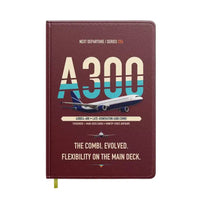 Thumbnail for Airbus A300C4-600 design on dark red notebook