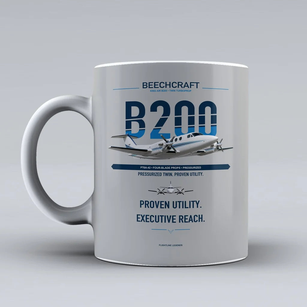 Air B200 Mug design on light gray king
