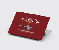 Thumbnail for C-130J-30 Super Hercules design on dark red MacBook case