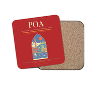 Thumbnail for Porto Alegre - Salgado Filho International Airport POA Coaster 1-Piece - Red