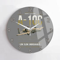 Thumbnail for A-10C Thunderbolt II design on gray no frame wall clock