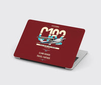 Thumbnail for Cessna 182 Skylane design on dark red MacBook case